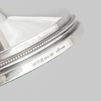 Eric Löfman, ljusstakar, ett par, silver, MGAB, Uppsala, 1974.