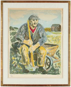 Albin Amelin · ALBIN AMELIN, färglitografi, signerad och numrerad 117/250.