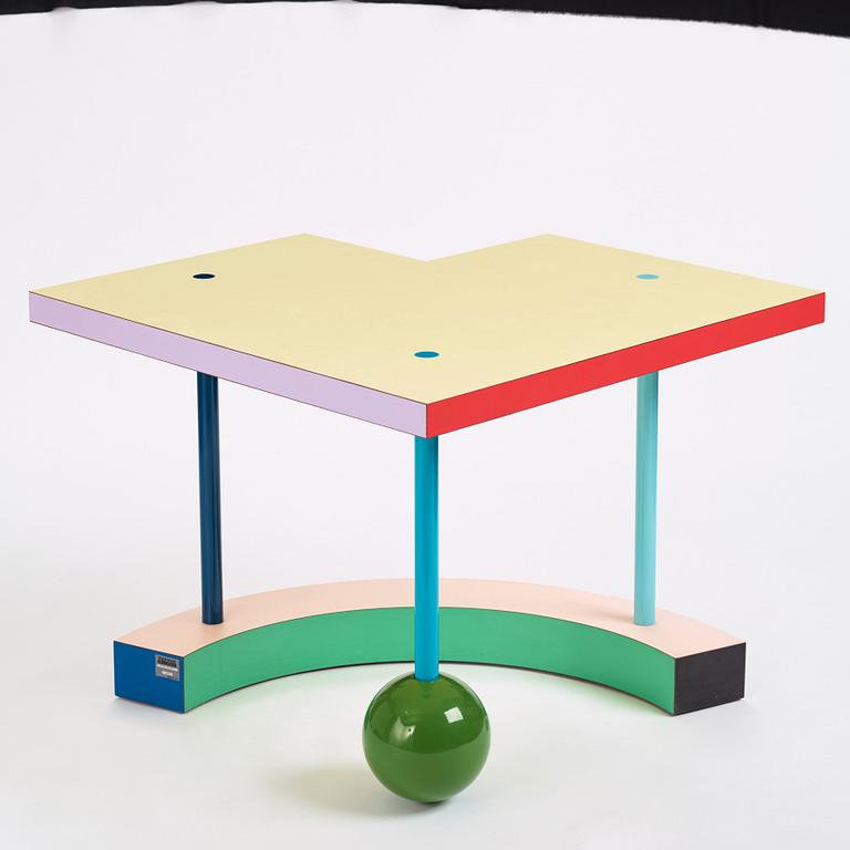 Peter Shire, a "Hollywood" occasional table, Memphis, Italy, post 1983.