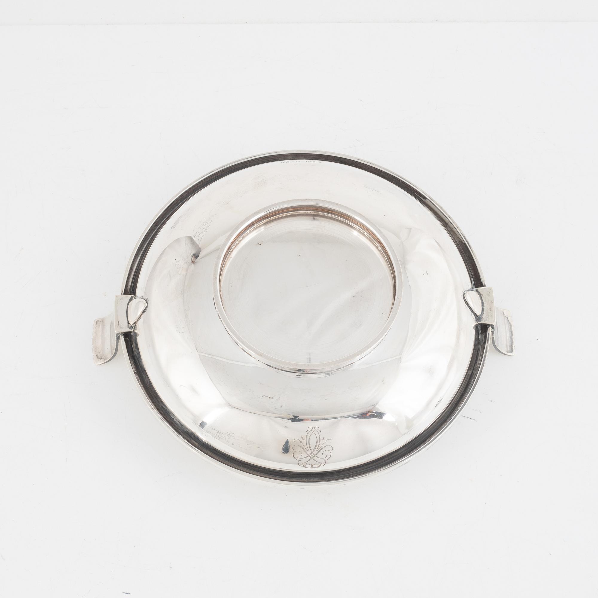 David Andersen, skål, silver, Norge 1900-talets mitt.