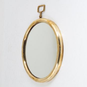 Estrid Ericson or Josef Frank, mirror, brass, model "H2672", Svenskt Tenn, 1950-60s.