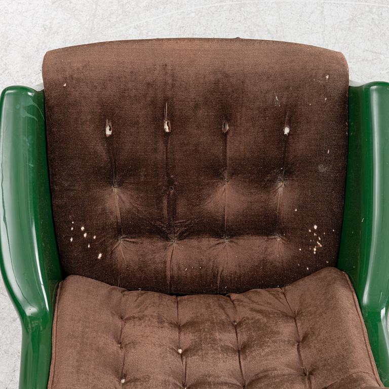 Alf Svensson, & Yngve Sandström, armchairs, a pair, "Form 8"/"Galaxy", DUX, 1970s.
