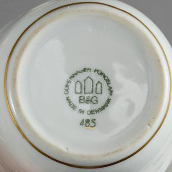 KAFFESERVIS, 12 delar, porslin, "Golden Sun", Sigvard Bernadotte för Bing & Gröndahl, 1900-talets andra hälft.
