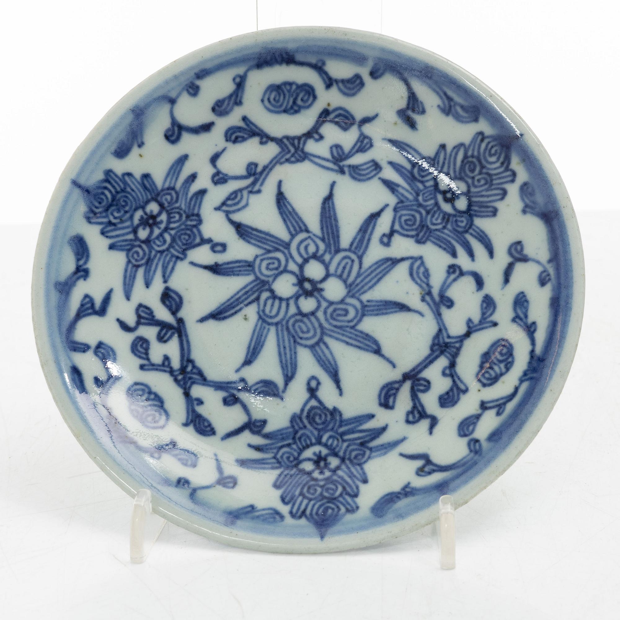 Tallrikar, 14 st, porslin, Kina, 1700-1800-tal.