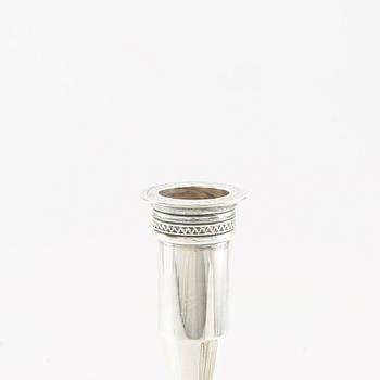 Wiwen Nilsson, ljusstake Bysantinsk modell sterling silver, Lund 1959.