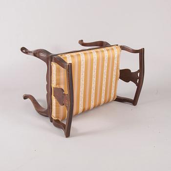 TABURETT, rokokostil, 1930-1940-tal.