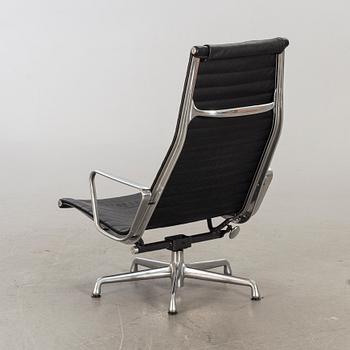 CHARLES AND RAY EAMES, An "EA-124, Aluminium Group", Herman Miller lounge chair. USA.