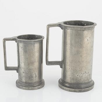 A set of 9 measurments wherof one Brenu, France, late 19th century.