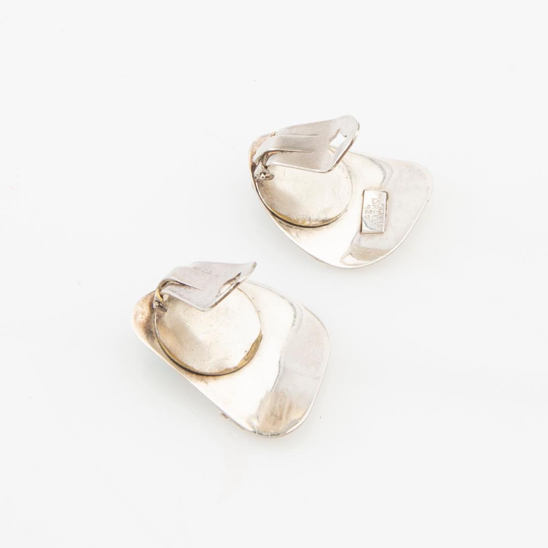 Necklace, ring and earrings of silver with turquoises, Avi Soffer Israel.