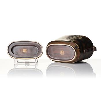 Gunnar Nylund, An urn, 'Flambé', ALP Lidköping mid-20th century.