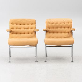 Bruno Mathsson, Armchairs, a pair, “Birgitta”, Dux.