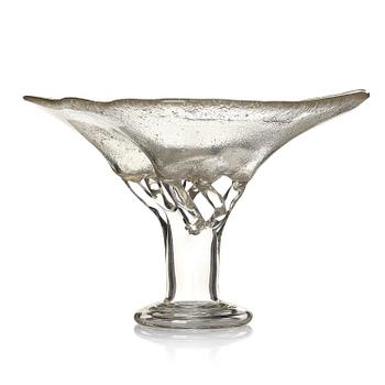 24. Oiva Toikka, fat på fot, "Pinja", glas, Nuutajärvi, Notsjö, Finland, sannolikt 1980-tal.