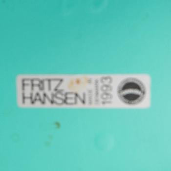 Arne Jacobsen, chairs 8 pcs, "Ant", Fritz Hansen, 1993.