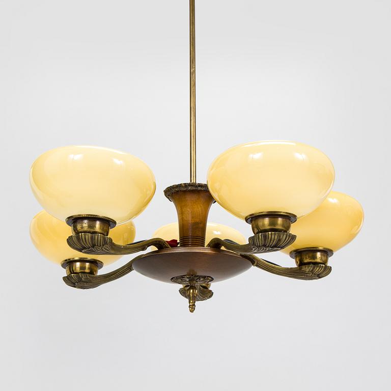 Paavo Tynell, taklampa, 1376/5, Taito, 1930-luku.