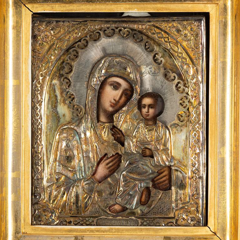 Icon, Russia, 19th Century with ochlad.