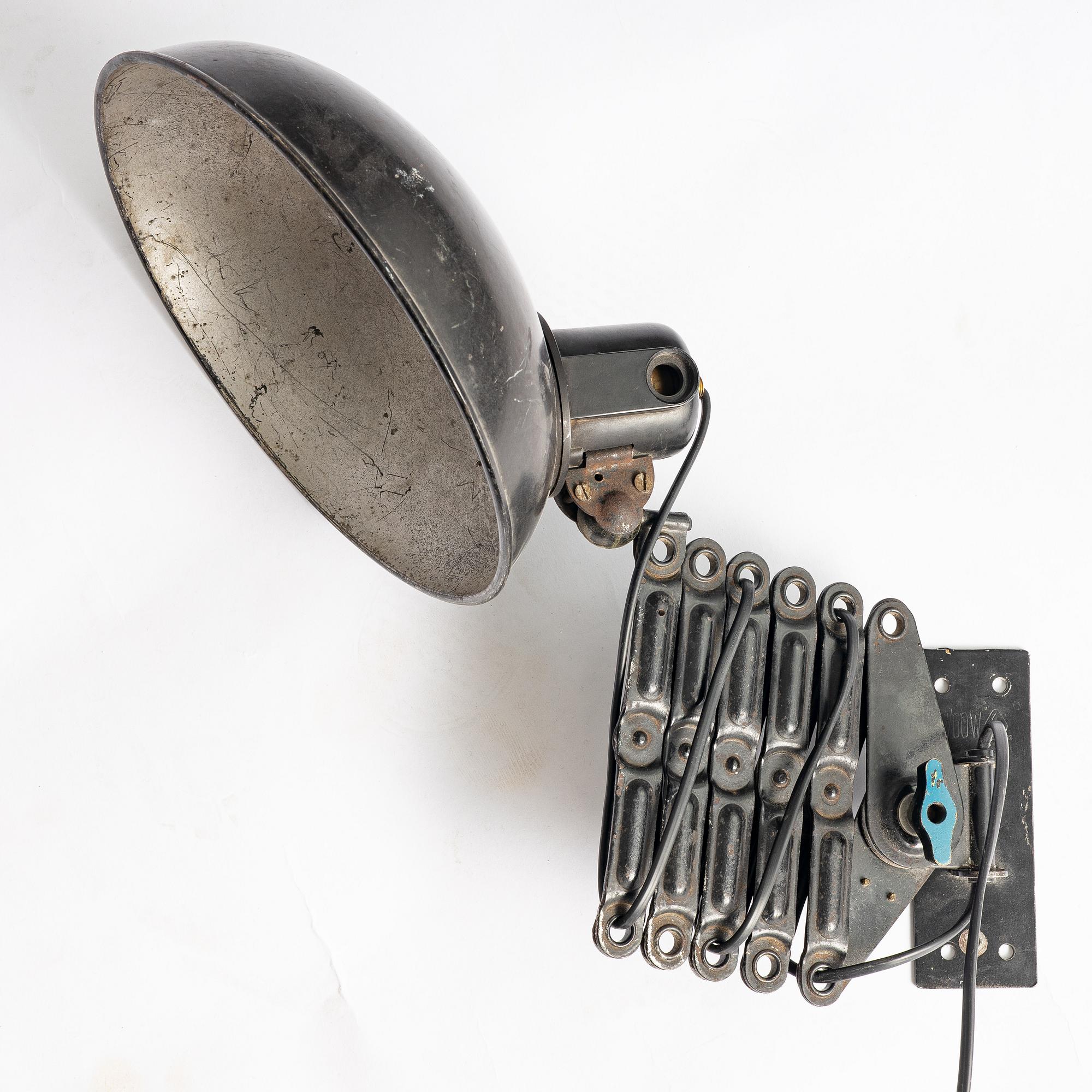 Wall lamp, industrial, mid-20th century.