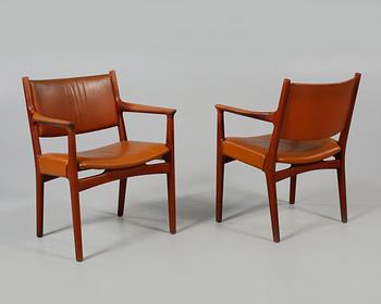 KARMSTOLAR, ett par, Hans J. Wegner, Johannes Hansen, 1900-talets andra hälft.