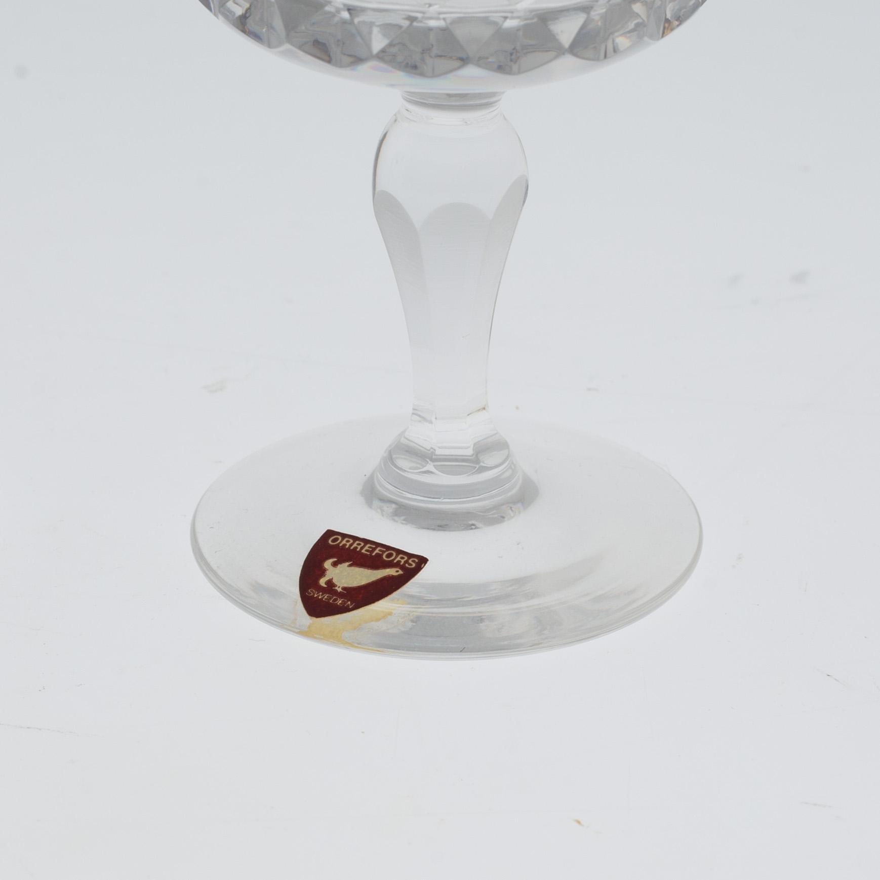 INGEBORG LUNDIN, glasservis, 38 delar, glas, "Silvia", Orrefors.