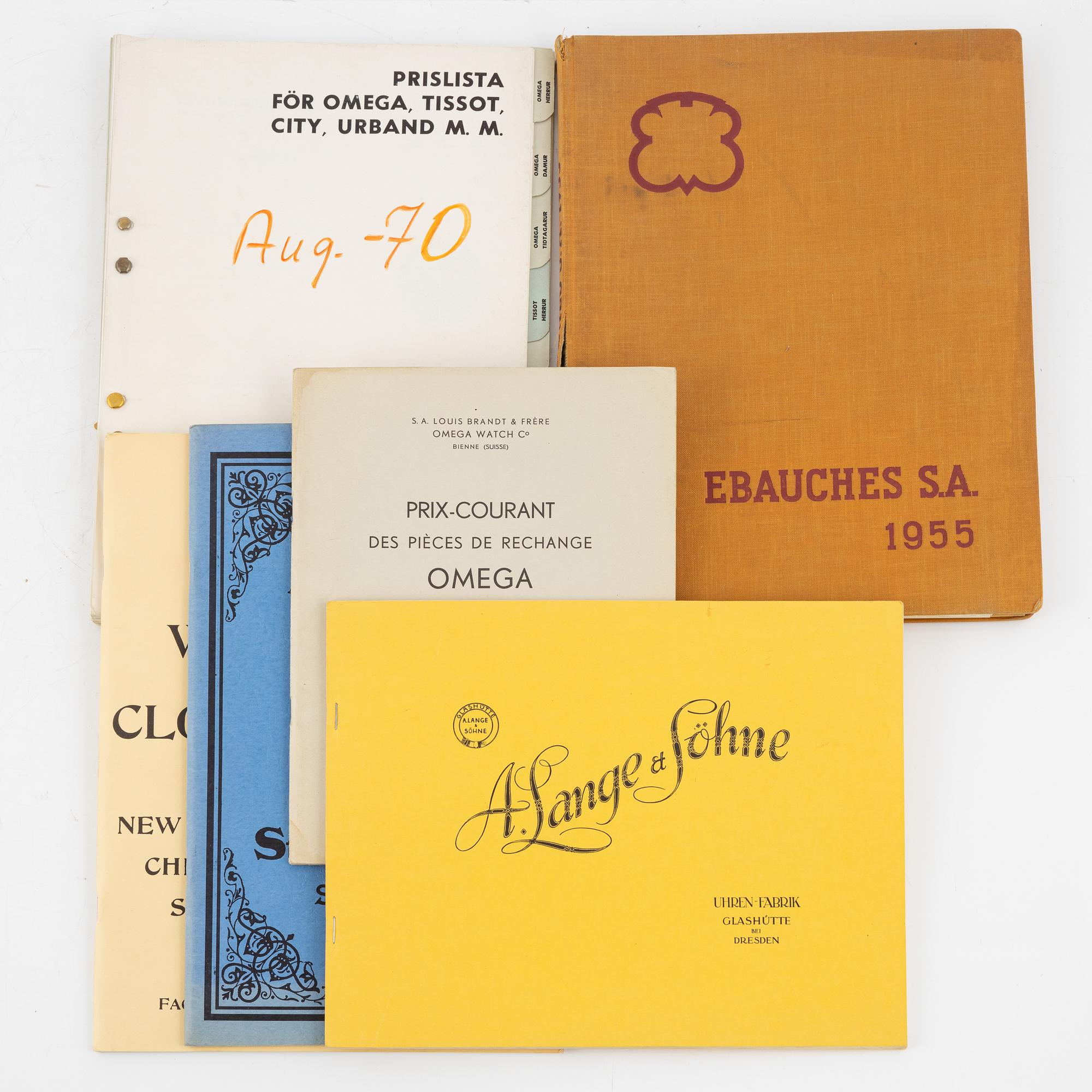 Catalogues of tools and supplies for watch-manufacturing and repairing - 19 vols.