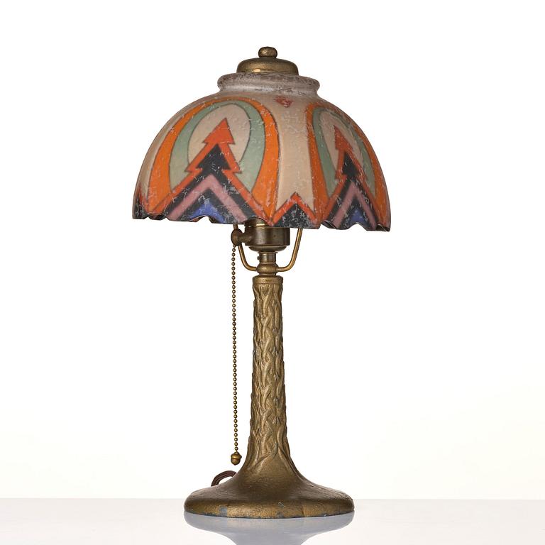 Handel, an Art Deco table lamp, Connecticut, USA, 1920s.