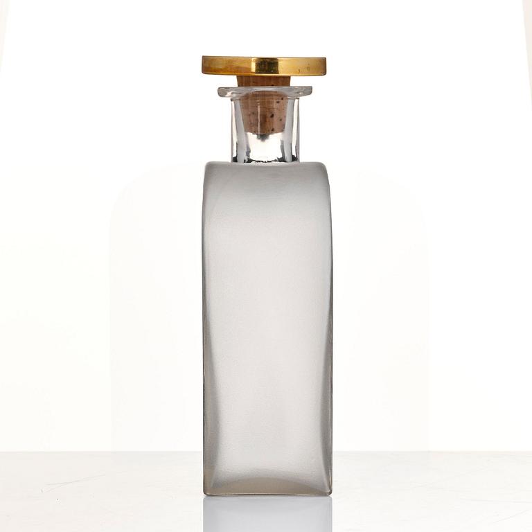 Firma Svenskt Tenn, flaska, med propp av Björn Trägårdh, 1930-tal.