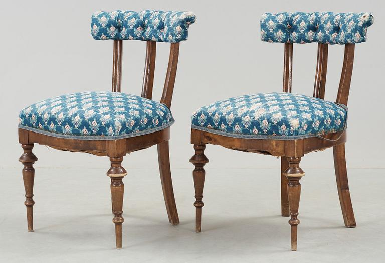 STOLAR, ett par, Karl Johan, omkring 1800-talets mitt.