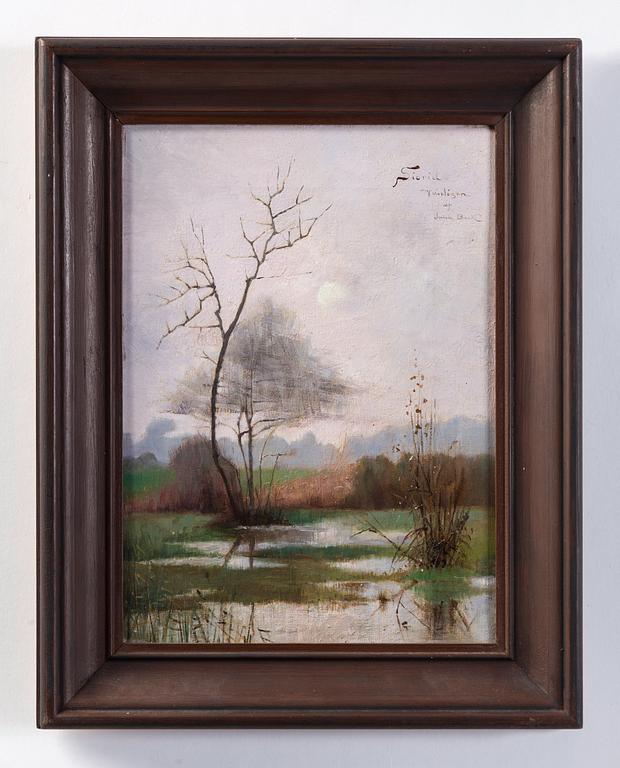 Julia Beck, River landscape from Montcourt.