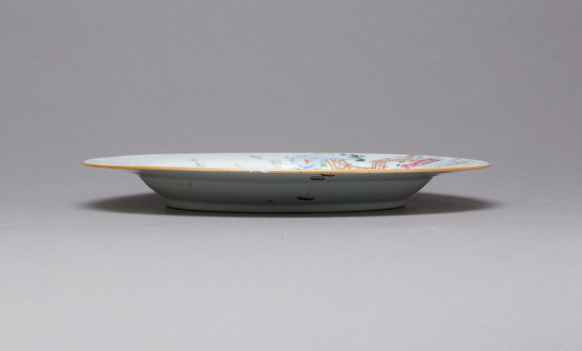 TALLRIK, porslin. Kina, Qianlong(1736-1795).
