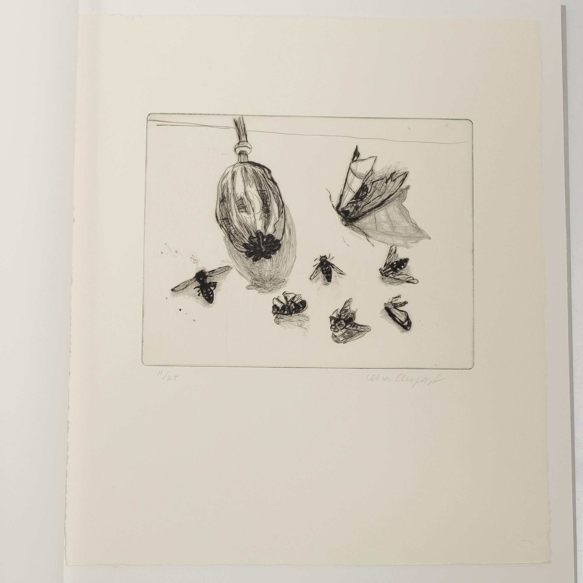 Lena Cronqvist, Catalogue raisonné, “Copper Plate Prints 1974–2009”, with “Stilleben II”, etching, signed and numbered 11/25.