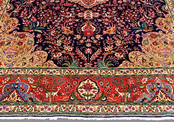 A CARPET, Figural Tabriz, ca 407 x 304 cm.