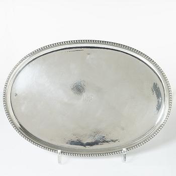 A large Swedish silver tray, mark of Karl Anderson, Stockholm 1928.
