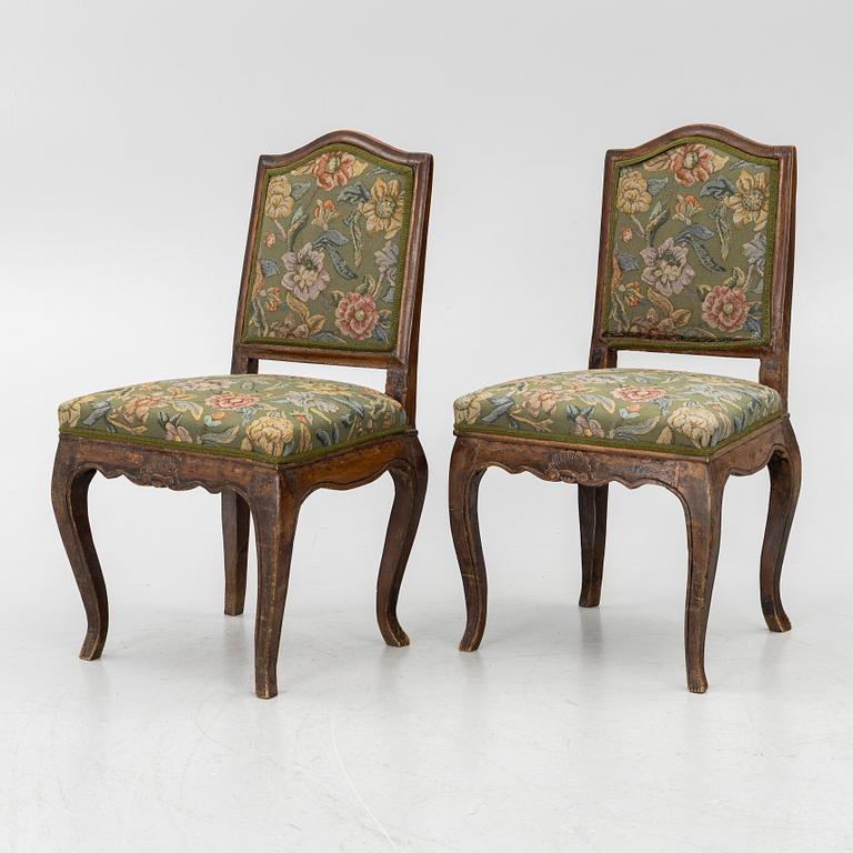 Chairs, a pair, Rococo, 18th century.