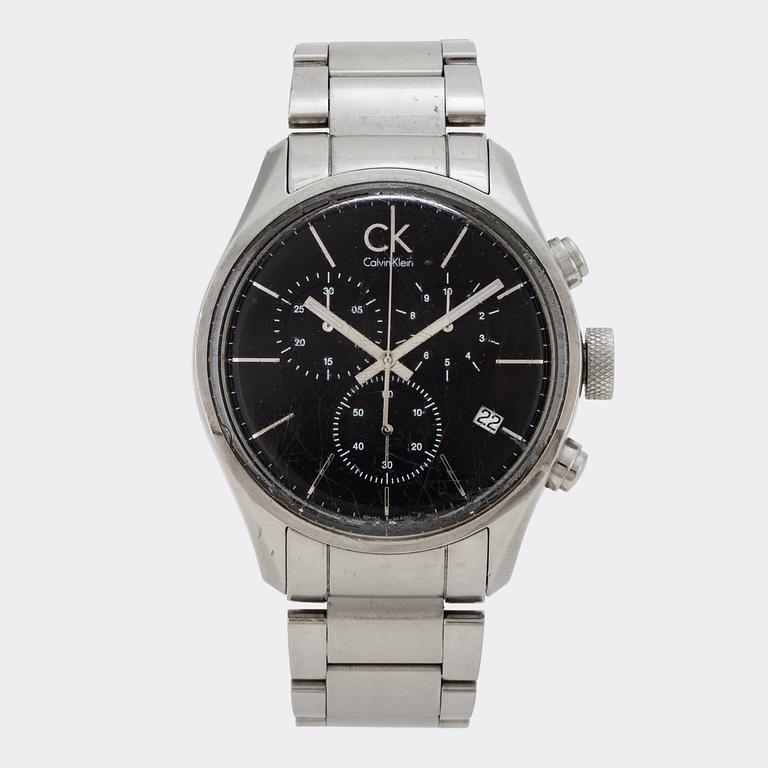 Calvin Klein, chronograph, wristwatch, 43 mm,