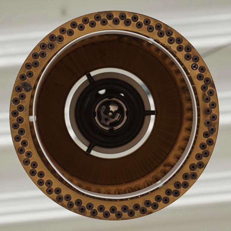Alvar Aalto, a pair of ceiling lamps, model "A 111", Valaistustyö, Finland, 1950s.