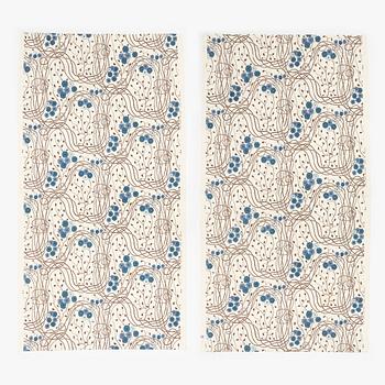 Josef Frank, curtains, 'Loops', Firma Svenskt Tenn (3 pieces).