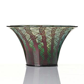 Orrefors, a graal glass bowl, dated 1923.