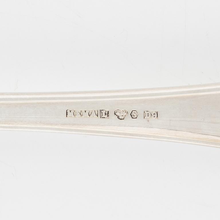 A Swedish Silver Cutlery, model 'Symfoni', mark of Mema, Lidköping 1950-70s (19 pieces).