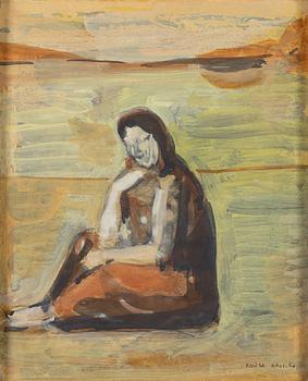 Endre Nemes, "Kvinna vid stranden".