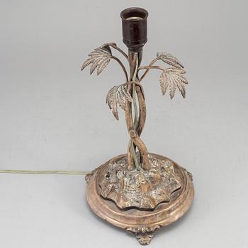 BORDSLAMPA, nysilver, CF Carlman, 1897.
