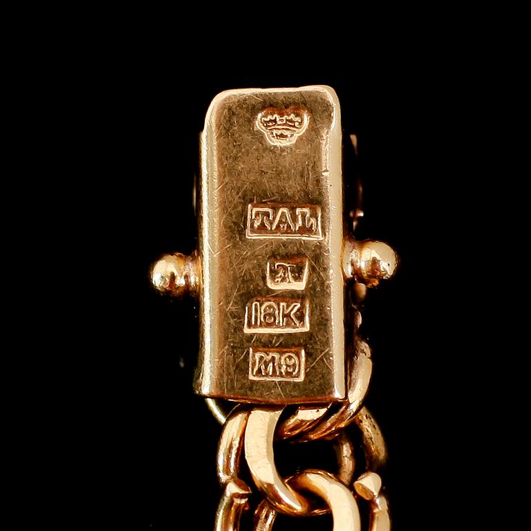 ARMBAND, 18 k guld, 1962. Vikt ca 18 gram.