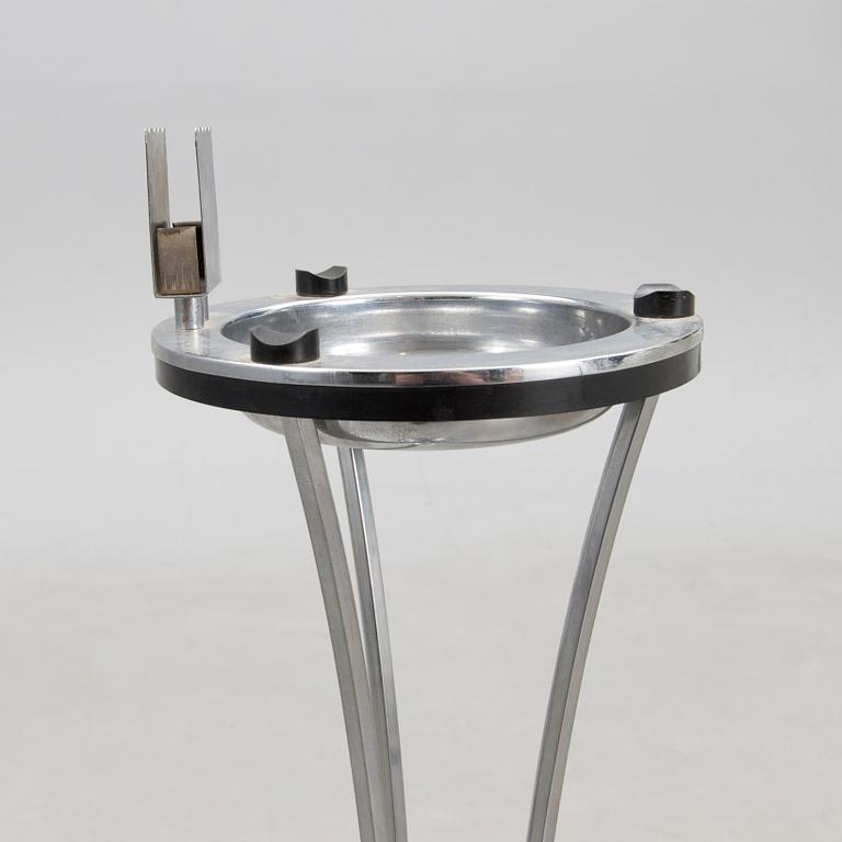 An Art Deco pedestal ashtray, presumably Demeyere, Belgium 1930s.