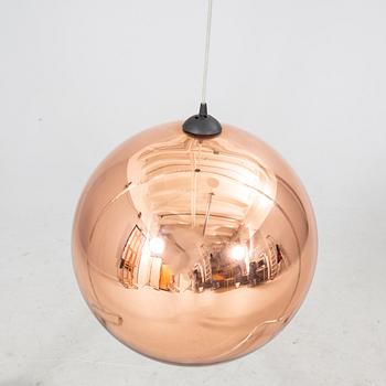 a Tom Dixon "Copper shade" ceiling pendant later part of the 20th century.