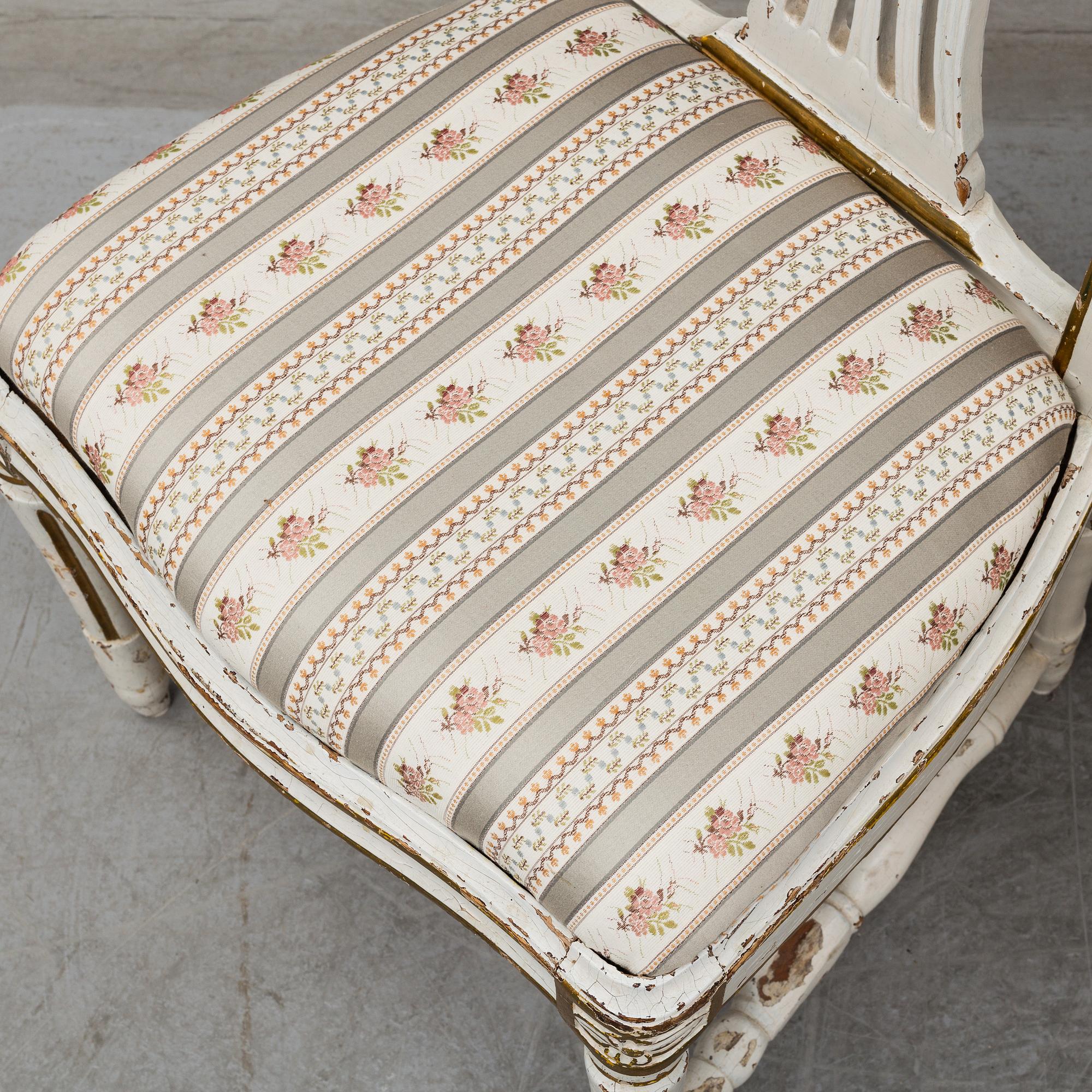 STOLAR, 3 stycken, gustavianska stockholmsarbeten, 1700-talets slut.