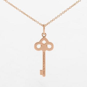 Tiffany & Co, kaulakoru, "Tiffany Keys" 18K ruusukultaa ja briljanttihiottuja timantteja.