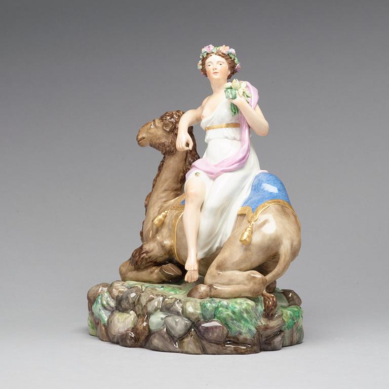 A Royal Copenhagen allegorical figure representing 'Asia', Denmark, 1920.