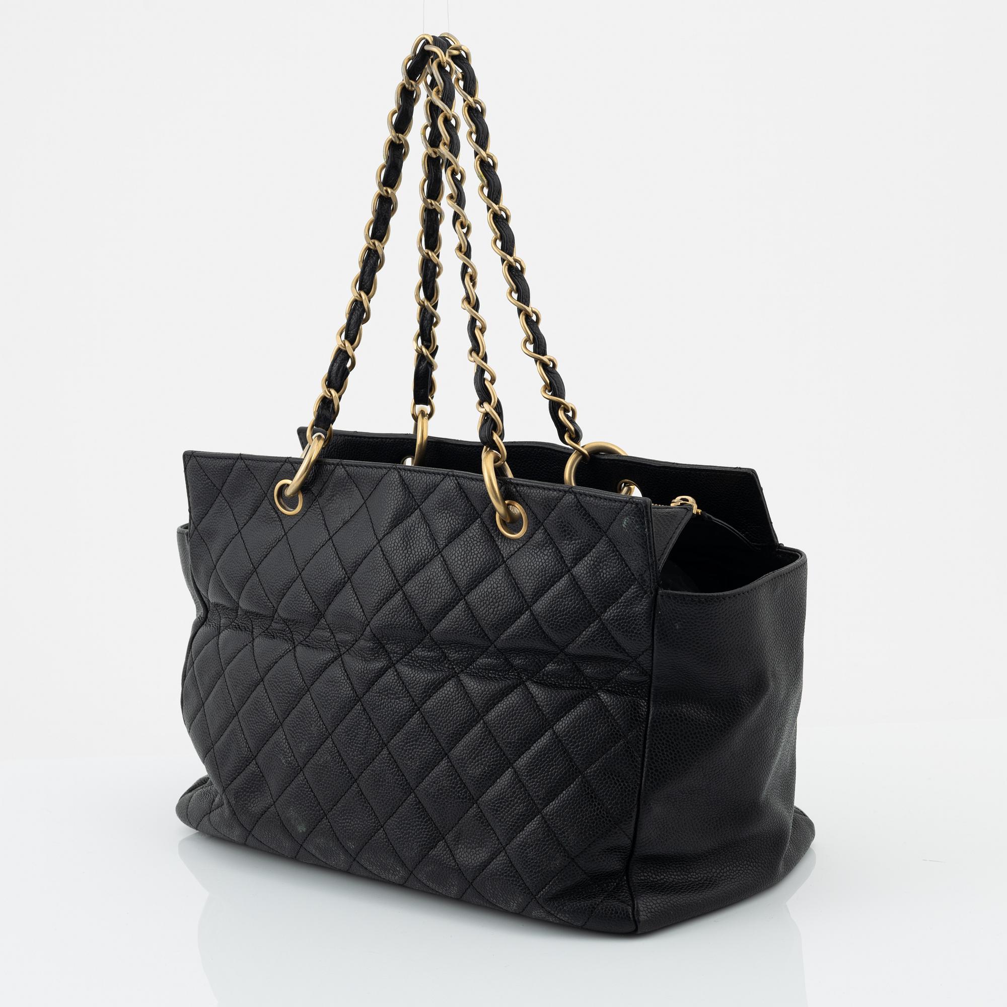 Chanel a caviar leather Big Shopper tote bag 2000 2002. Bukowskis