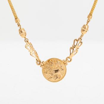 Halsband "Sollejon", 18K guld. Kalevala Koru, Helsingfors 1998.