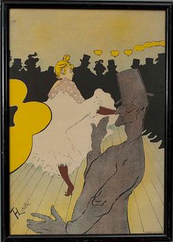 HENRI DE TOULOUSE-LAUTREC, efter, affisch, Moulin Rouge La Goulue.