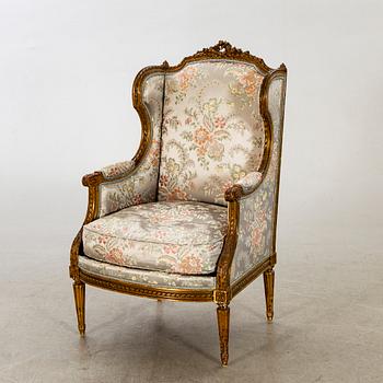 BERGÈRE / FÅTÖLJ, Louis XVI-stil, 1800-talets slut.