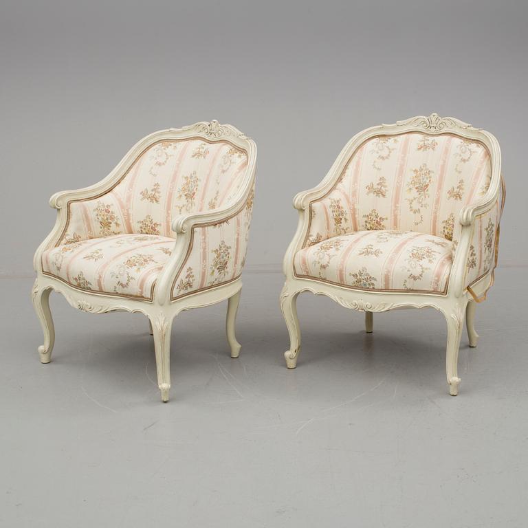 BERGERER, ett par, rokokostil, 1900-talets mitt.